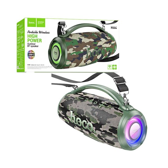 Hoco Portable Wireless Speaker HA4 Surge Camouflage Green